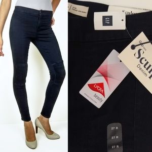 NWT GAP 1969 Mid Rise Sculpt Moto Skinny Jean 27